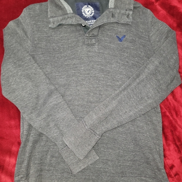 American Eagle Outfitters Gray Sweatshirt Hoodie - Picture 1 of 5